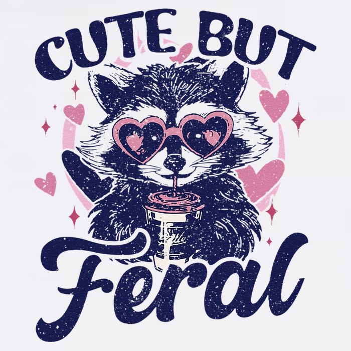 Cute But Feral Raccoon Funny Raccoon Gift Doggie Tank