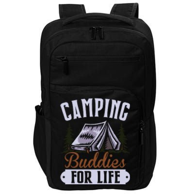 Camping Buddies For Life Gift Camping Lover Wilderness Impact Tech Backpack