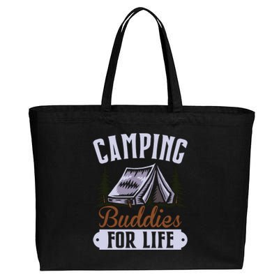 Camping Buddies For Life Gift Camping Lover Wilderness Cotton Canvas Jumbo Tote