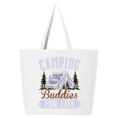 Camping Buddies For Life Gift Camping Lover Wilderness 25L Jumbo Tote