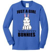 Cute Bunny Fan Rabbit Rodent Cute Gift Kids Long Sleeve Shirt