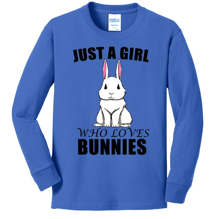 Cute Bunny Fan Rabbit Rodent Cute Gift Kids Long Sleeve Shirt