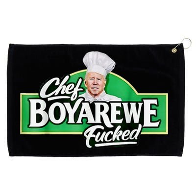 Chef BOYAREWE Fucked Funny Anti Biden Pro Trump Grommeted Golf Towel