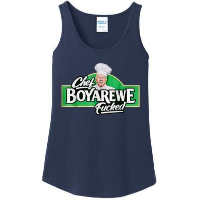 Chef BOYAREWE Fucked Funny Anti Biden Pro Trump Ladies Essential Tank