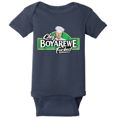 Chef BOYAREWE Fucked Funny Anti Biden Pro Trump Baby Bodysuit