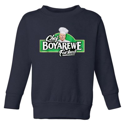 Chef BOYAREWE Fucked Funny Anti Biden Pro Trump Toddler Sweatshirt