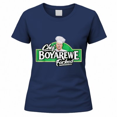 Chef BOYAREWE Fucked Funny Anti Biden Pro Trump Women's T-Shirt