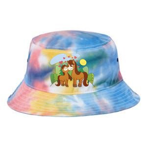 Cute Best Friend Horses Tie Dye Newport Bucket Hat