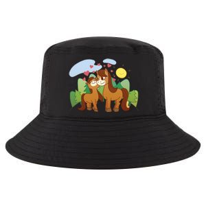 Cute Best Friend Horses Cool Comfort Performance Bucket Hat