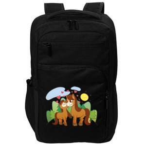 Cute Best Friend Horses Impact Tech Backpack