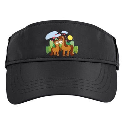 Cute Best Friend Horses Adult Drive Performance Visor