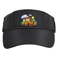 Cute Best Friend Horses Adult Drive Performance Visor