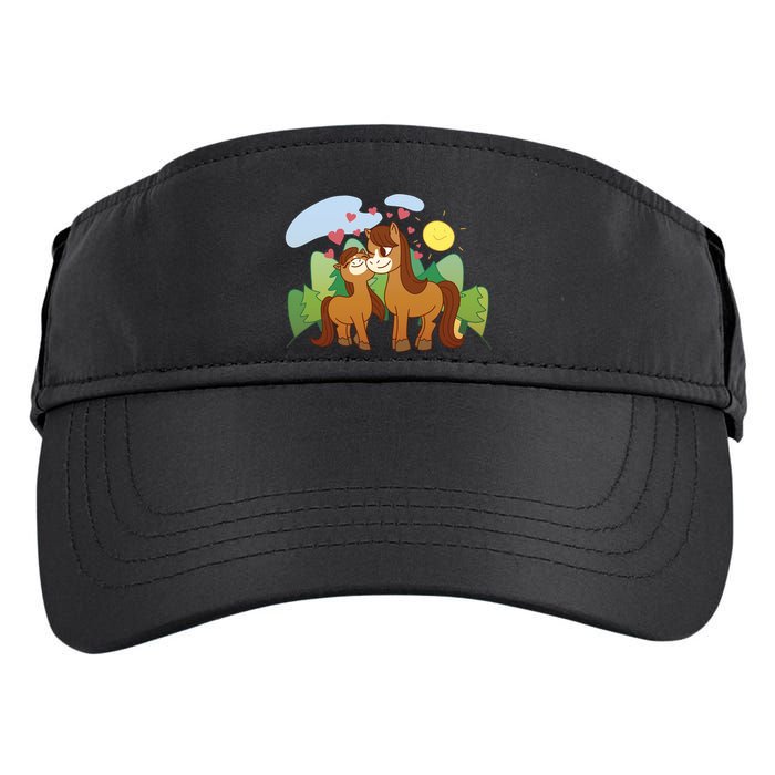Cute Best Friend Horses Adult Drive Performance Visor