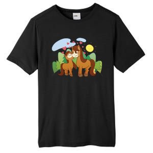 Cute Best Friend Horses Tall Fusion ChromaSoft Performance T-Shirt