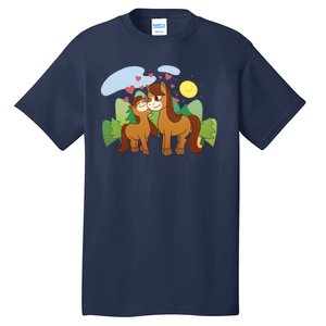 Cute Best Friend Horses Tall T-Shirt