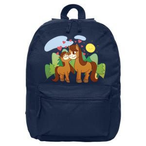 Cute Best Friend Horses 16 in Basic Backpack