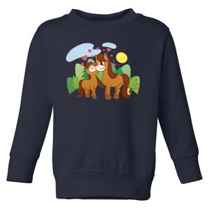 Cute Best Friend Horses Toddler Sweatshirt