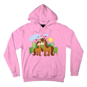 Cute Best Friend Horses Hoodie