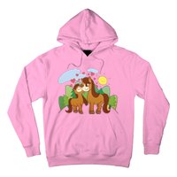 Cute Best Friend Horses Hoodie