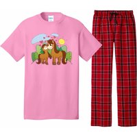 Cute Best Friend Horses Pajama Set