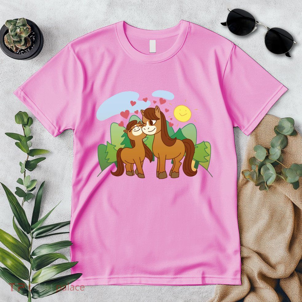 Cute Best Friend Horses Premium T-Shirt