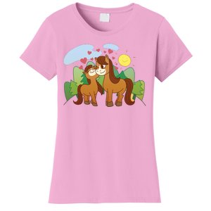 Cute Best Friend Horses Women's T-Shirt