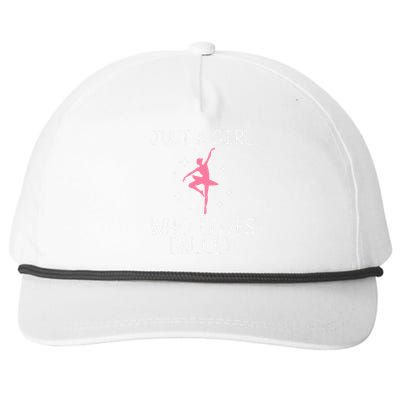 Cool Ballet For Girl Ballerina Dance Ballet Dancer Snapback Five-Panel Rope Hat