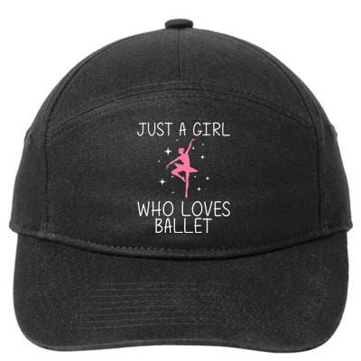 Cool Ballet For Girl Ballerina Dance Ballet Dancer 7-Panel Snapback Hat