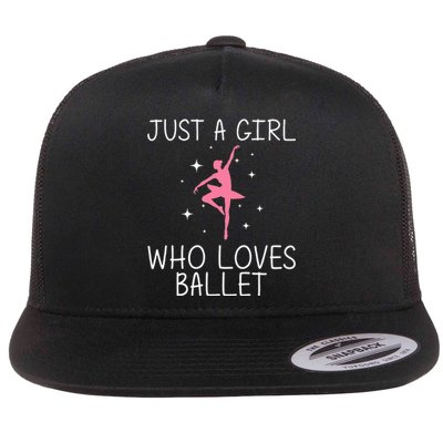 Cool Ballet For Girl Ballerina Dance Ballet Dancer Flat Bill Trucker Hat