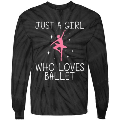 Cool Ballet For Girl Ballerina Dance Ballet Dancer Tie-Dye Long Sleeve Shirt