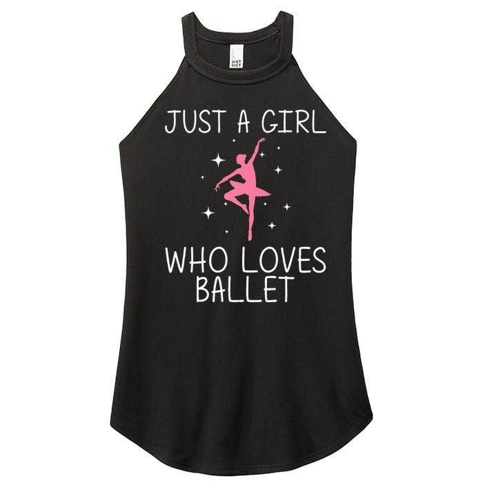 Cool Ballet For Girl Ballerina Dance Ballet Dancer Women’s Perfect Tri Rocker Tank