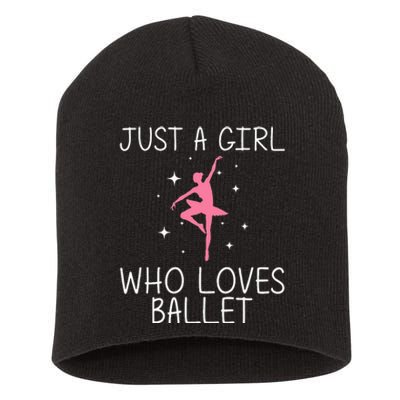 Cool Ballet For Girl Ballerina Dance Ballet Dancer Short Acrylic Beanie