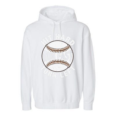 Cute Baseball For  Girls Sporty Softball Team Pitcher Garment-Dyed Fleece Hoodie