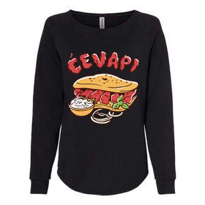 Cevapi Balkan Food Cevapcici Balkan Kitchen Cevape Womens California Wash Sweatshirt