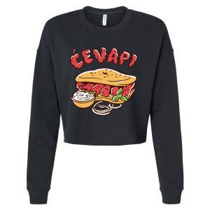 Cevapi Balkan Food Cevapcici Balkan Kitchen Cevape Cropped Pullover Crew