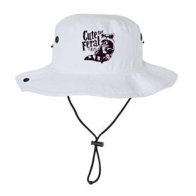 Cute But Feral Meme Funny Raccoon Bucket Hat