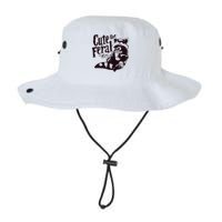 Cute But Feral Meme Funny Raccoon Bucket Hat