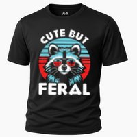 Cute But Feral Racoon With Sunglasses Performance Shirt