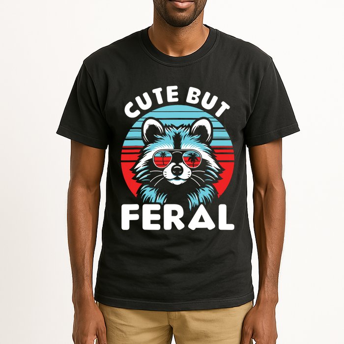 Cute But Feral Racoon With Sunglasses Tall T-Shirt