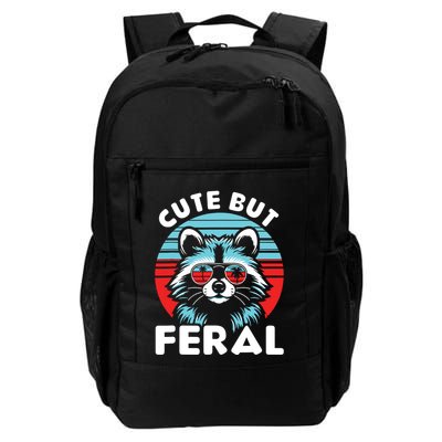 Cute But Feral Racoon With Sunglasses Backpack
