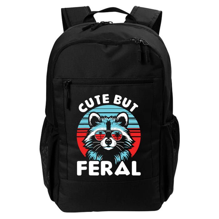 Cute But Feral Racoon With Sunglasses Backpack