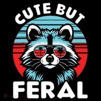 Cute But Feral Racoon With Sunglasses 16 in Basic Backpack