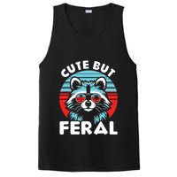 Cute But Feral Racoon With Sunglasses PosiCharge Competitor Tank