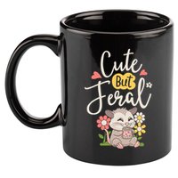 Cute But Feral Opossum Funny Possum Lovers Rodent 11oz C Handle Ceramic Mug