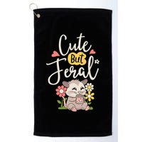 Cute But Feral Opossum Funny Possum Lovers Rodent Golf Towel
