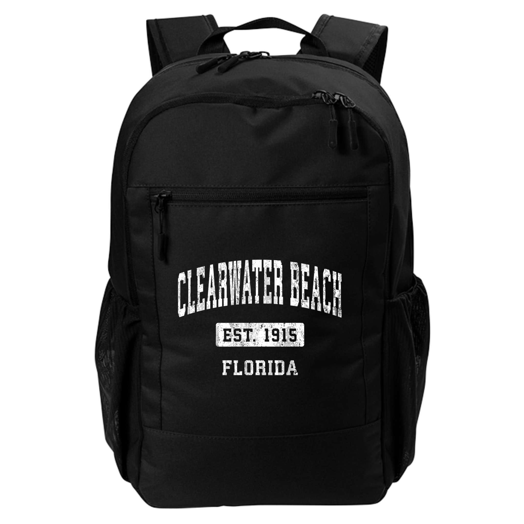 Clearwater Beach Florida Fl Vintage Sports Established Backpack