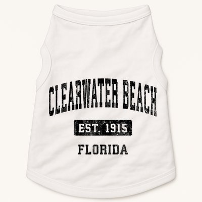 Clearwater Beach Florida Fl Vintage Sports Established Doggie Tank