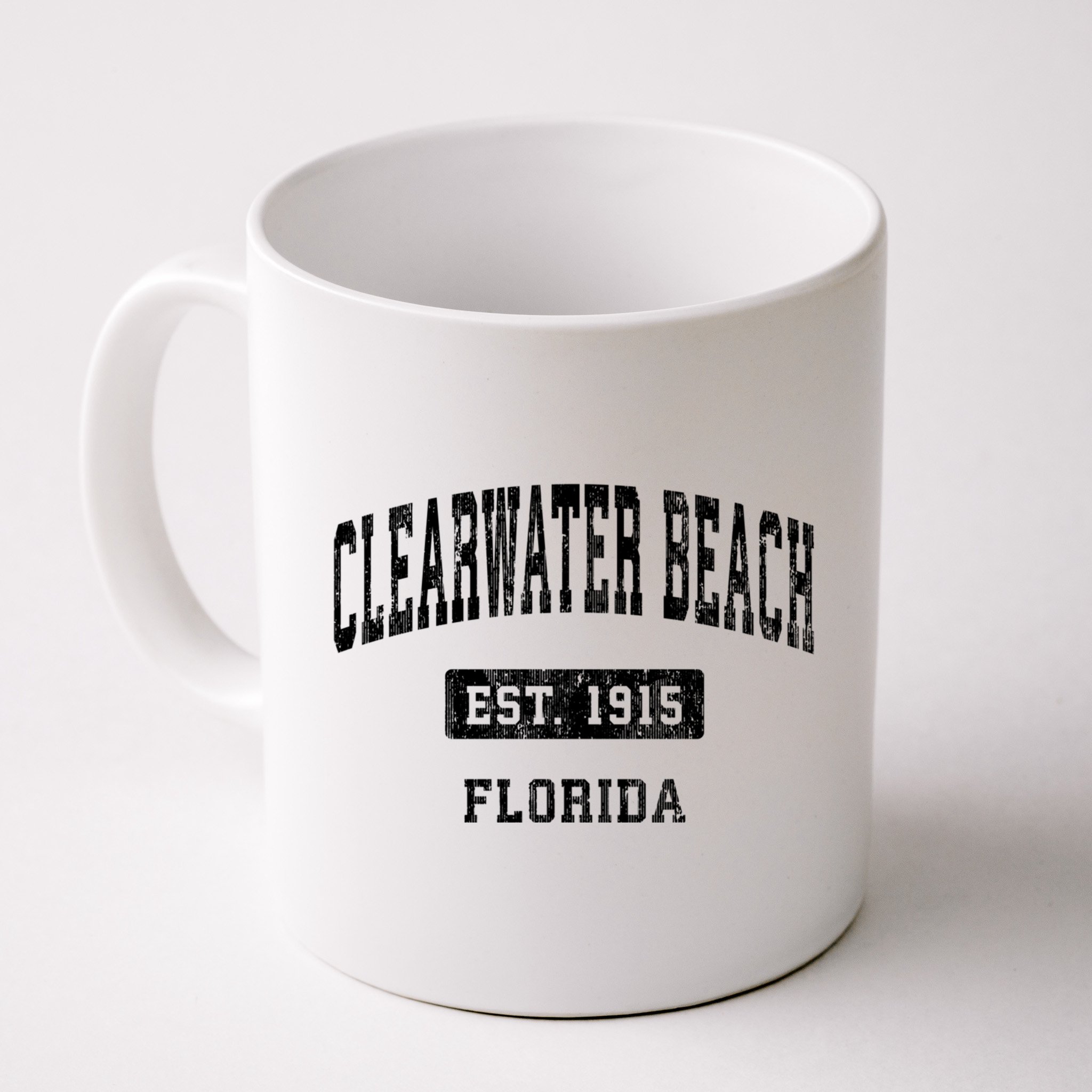 Clearwater Beach Florida Fl Vintage Sports Established Mug