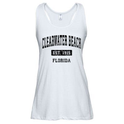 Clearwater Beach Florida Fl Vintage Sports Established Ladies Essential Flowy Tank