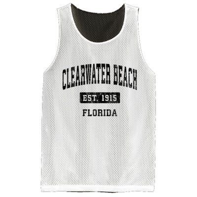 Clearwater Beach Florida Fl Vintage Sports Established Mesh Reversible Basketball Jersey Tank